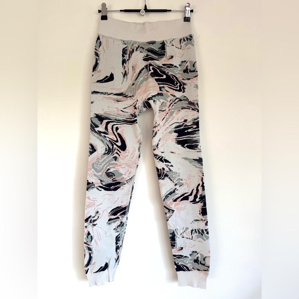Sweaty Betty Leggings Glacier Mountain Jacquard Base Layer White Size M